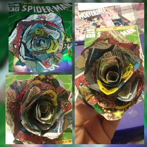Comic Book Paper Flower ( 2 )