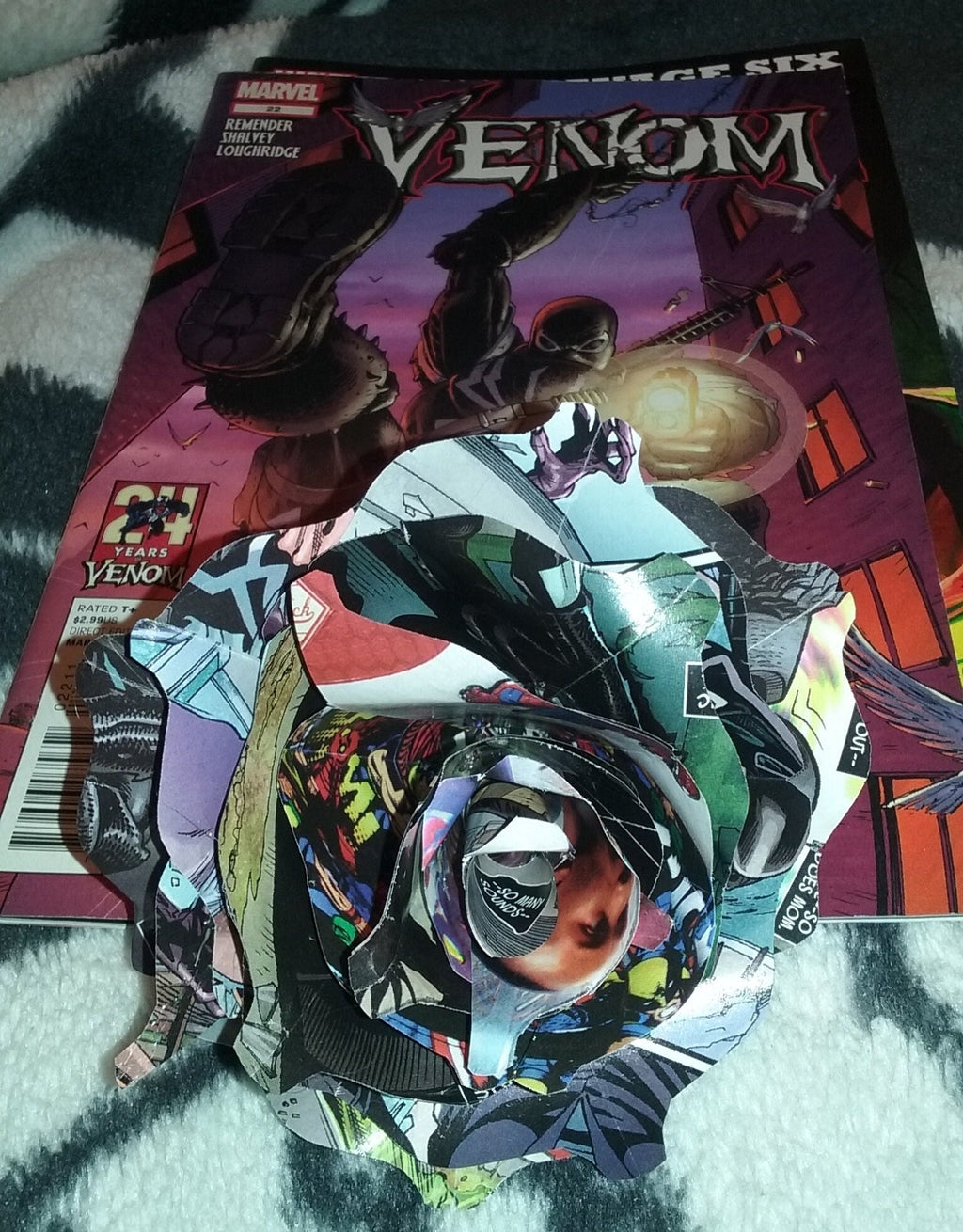 Comic Book Paper Flower ( 2 )