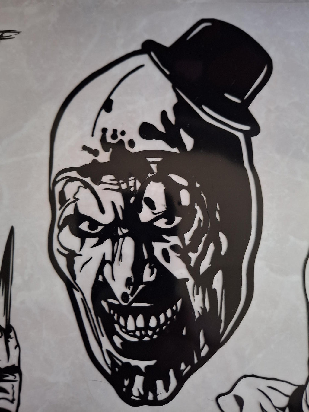 Bloodied Terrifier Horror Vinyl Decal