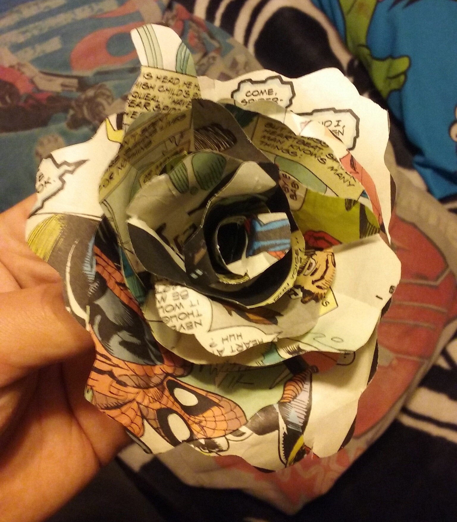 Comic Book Paper Flower ( 2 )