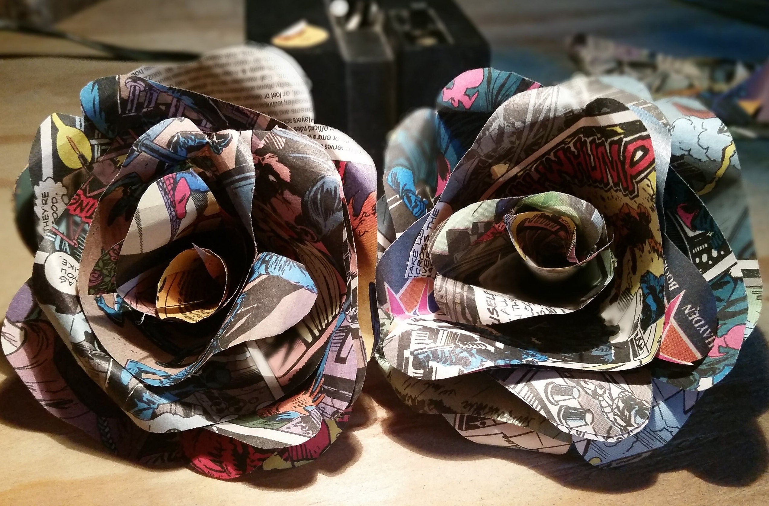 Comic Book Paper Flower ( 2 )