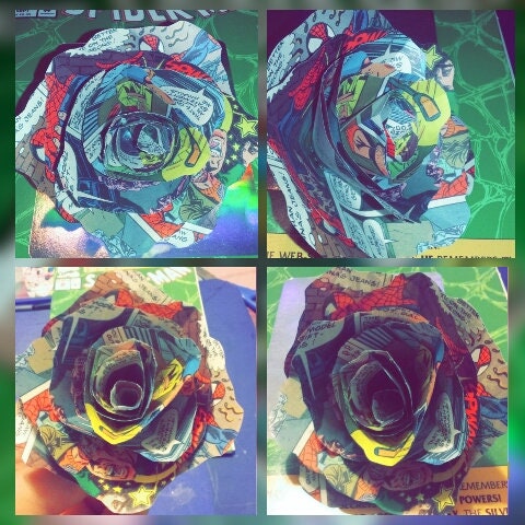 Comic Book Paper Flower ( 2 )