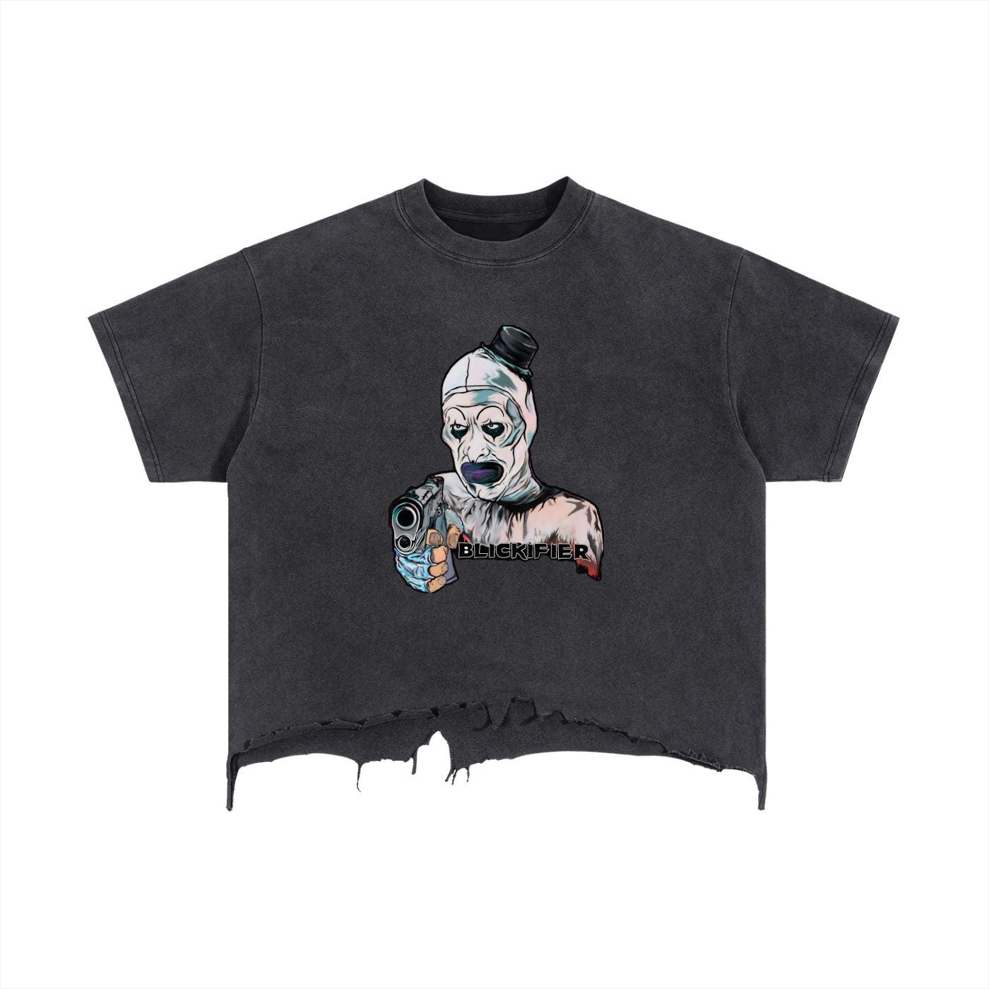 Vintage Wash Boxy Distressed Hem T-Shirt