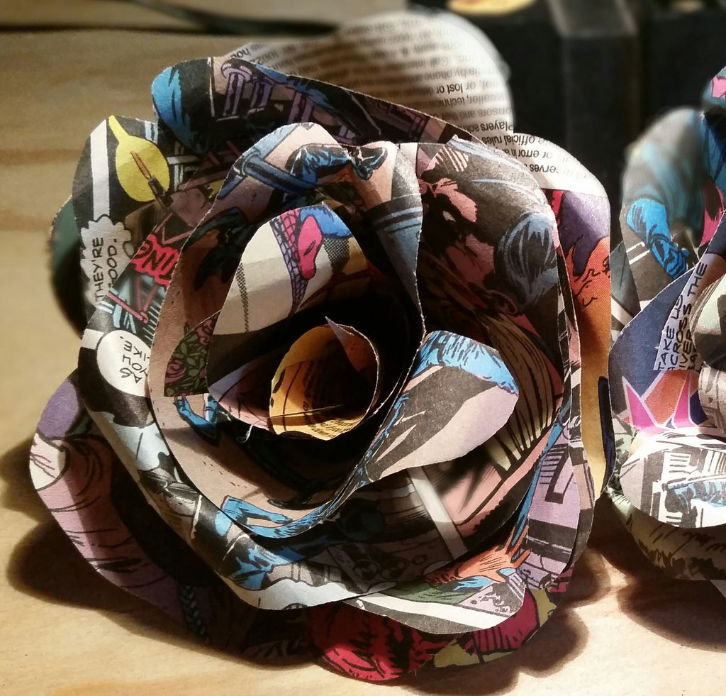 Comic Book Paper Flower ( 2 )