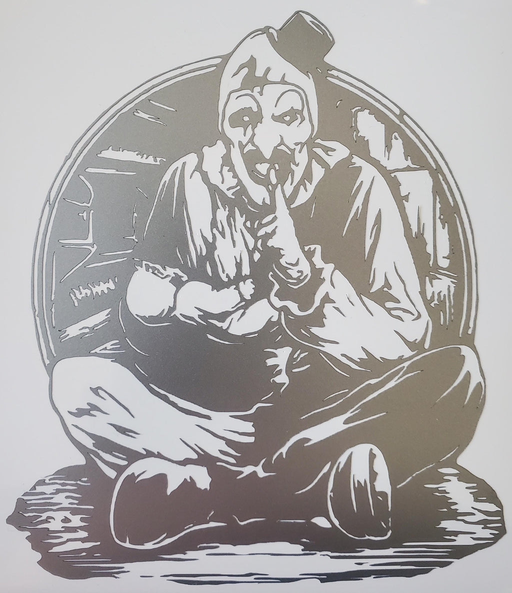 Terrifier Art the Clown Hush Horror Vinyl Decal