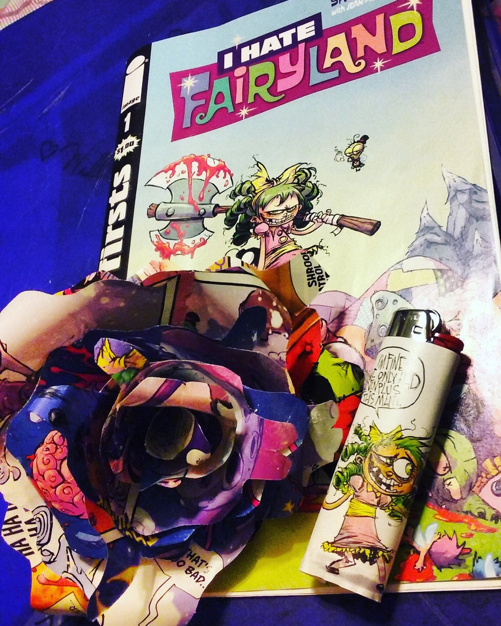 Comic Book Paper Flower ( 2 )