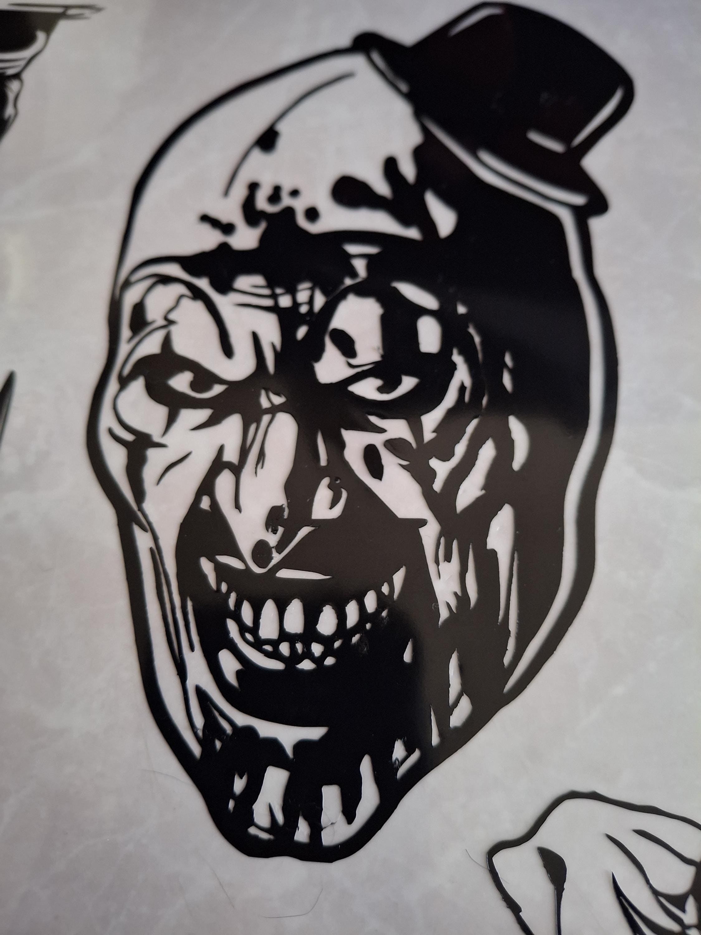 Bloodied Terrifier Horror Vinyl Decal