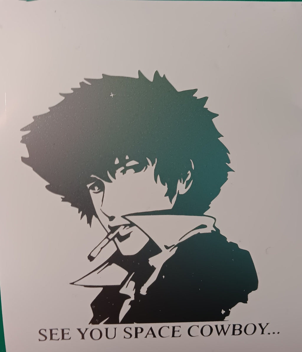 Space Cowboy Vinyl Decal (4.5" × 4.5")