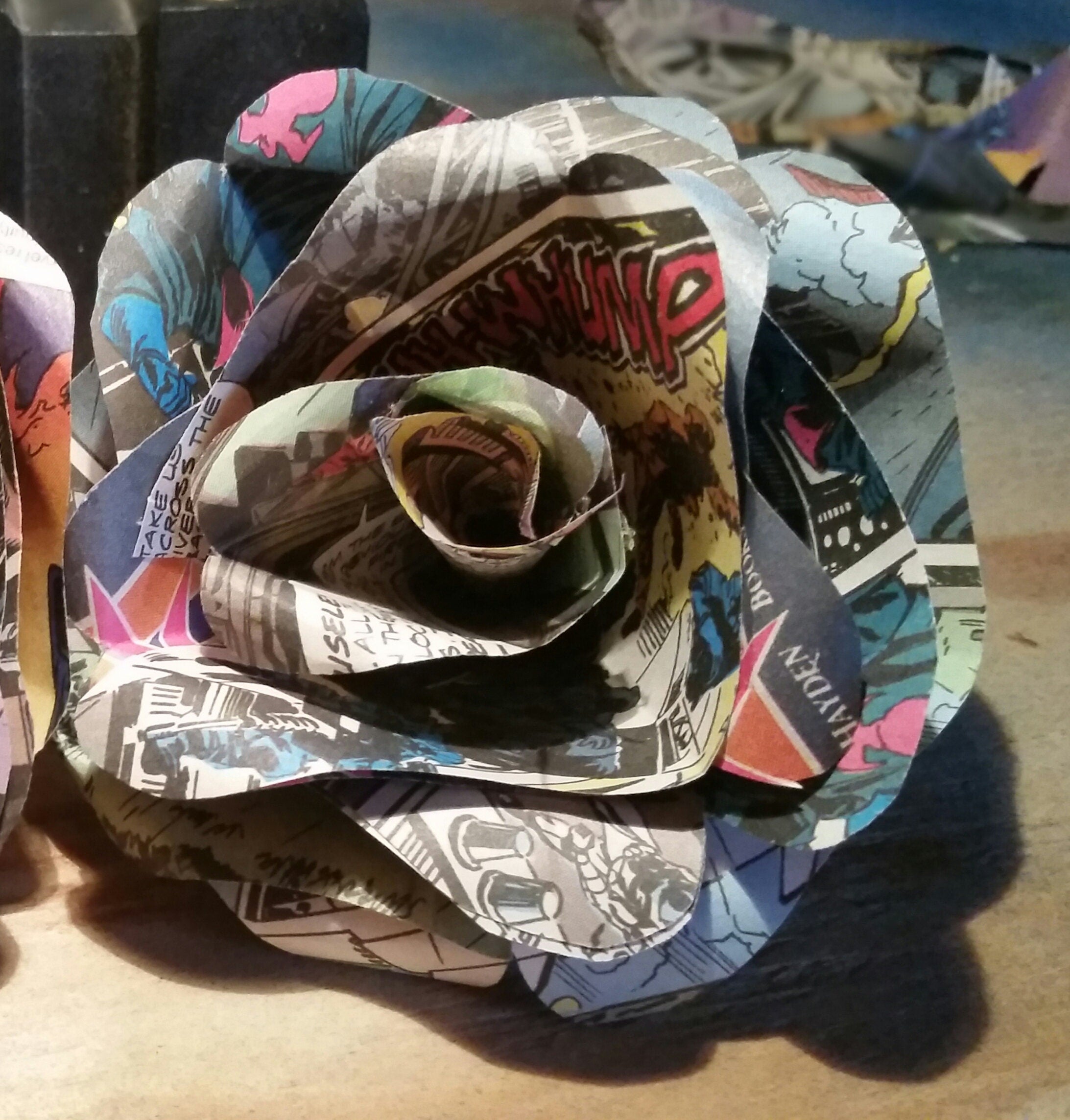 Comic Book Paper Flower ( 2 )